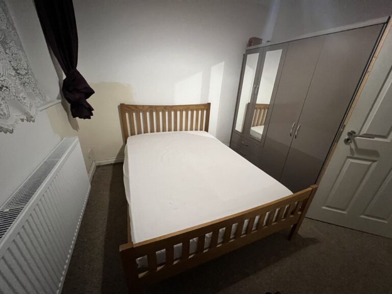 Wooden bed frame