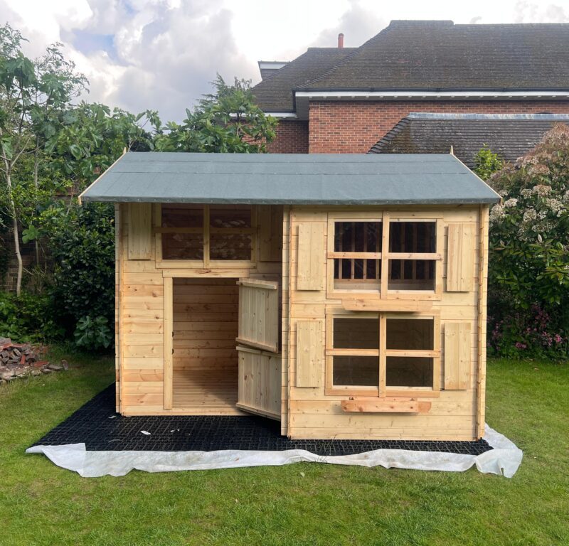 Wooden playhouse