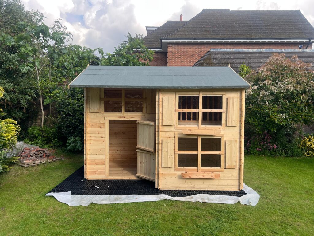 Wooden playhouse