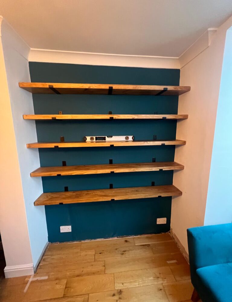 Alcove shelving