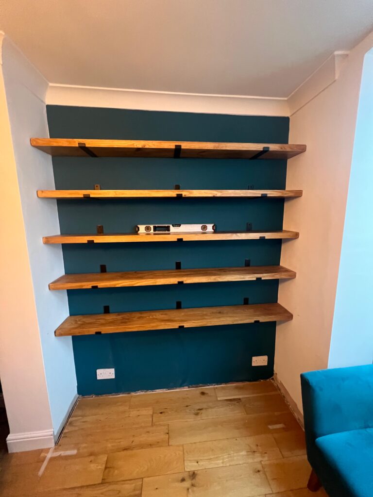 Alcove shelving